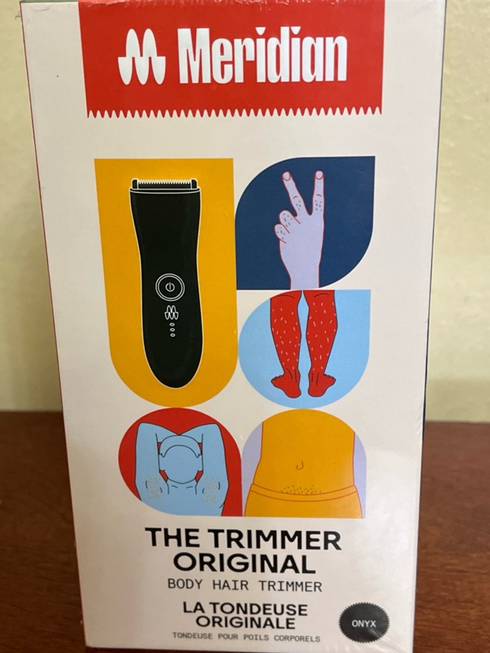 Meridian the trimmer original body hair trimmer onyx waterproof